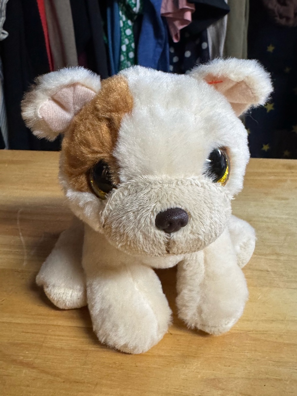 Plush Puppy Dog Stuffed Toy - Cream and Brown